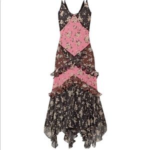 Michael Kors Floral-Print Silk-Chiffon Maxi Dress